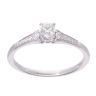 14ct White Gold 0.33ct Diamond Solitaire Ring