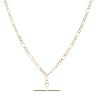 9ct Yellow Gold Figaro T-Bar Chain 20"