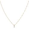 9ct Yellow Gold 0.25ct Diamond Solitaire Pendant And Chain 20"