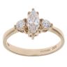 9ct Yellow Gold Cubic Zirconia Dress Ring