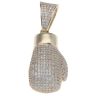 9ct Yellow Gold Cubic Zirconia Boxing Glove Pendant