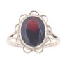 9ct Yellow Gold Single Stone Garnet Ring