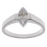 Silver Cubic Zirconia Single Stone Ring By Icesia