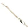 Children's 14ct Yellow Gold Curb ID Bracelet 6"