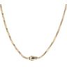 14ct Yellow Gold Monaco Spin Plain Lock Twist Chain 24"