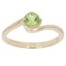 9ct Yellow Gold Peridot Single Stone Ring