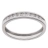 9ct White Gold 0.25ct Brilliant Cut Diamond Half Eternity Ring