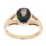 9ct Yellow Gold Created Mystic Quartz Ring