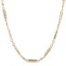 9ct Yellow Gold Patterned Bar Link Fancy Chain 18"