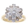 18ct Yellow Gold 1.00ct Brilliant Cut Diamond Cluster Ring