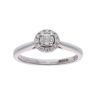 18ct White Gold 0.25ct Diamond Halo Ring