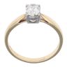 18ct Yellow Gold 0.50ct Oval Cut Diamond Solitaire Ring