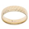 14ct Yellow Gold Textured 6mm Wedding Band