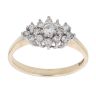 9ct Yellow Gold 0.40ct Brilliant Cut Diamond Cluster Ring
