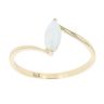 9ct Yellow Gold Created Opal Single Stone Ring