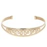 9ct Yellow Gold Celtic Heart Torque Bangle
