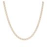 9ct Yellow and White Gold Double Curb Chain 18"