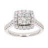 9ct White Gold 1.00ct Diamond Cluster Ring