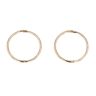 9ct Yellow Gold 13mm Tube Hoop Earrings