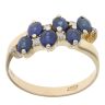 18ct Yellow Gold 0.05ct Diamond And Sapphire Ring