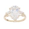 14ct Yellow Gold Cubic Zirconia Stone Set Ring