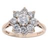 9ct Yellow Gold Cubic Zirconia Cluster Ring