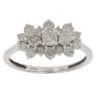 9ct White Gold 1.00ct Brilliant Cut Diamond Cluster Ring