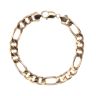 9ct Yellow Gold Figaro Bracelet 9.5"