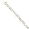 9ct Yellow Gold Cubic Zirconia Bracelet 7.5"