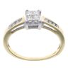 18ct Yellow Gold 0.33ct Diamond Cluster Ring