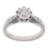 18ct White Gold 0.20ct Brilliant Cut Diamond Solitaire Ring
