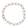9ct Yellow White and Rose Gold Fancy Bracelet 7.5"
