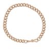 9ct Rose Gold Albert Bracelet 9"