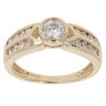 14ct Yellow Gold Cubic Zirconia Solitaire Ring