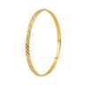 22ct Yellow Gold Bangle With Rhodium