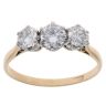 14ct Yellow Gold 1.50ct Brilliant Cut Diamond Trilogy Ring