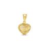 22ct Yellow Gold Jali Heart Shape Pendant