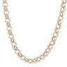 9ct Yellow Gold Patterned And Plain Belcher Chain 28"
