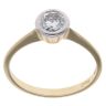 9ct Yellow Gold 0.50ct Rub over Set Solitaire Diamond Ring