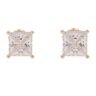 14ct Yellow Gold Cubic Zirconia Stud Earrings