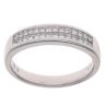 18ct White Gold 0.50ct Princess Cut Diamond Half Eternity Ring
