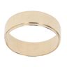 9ct Yellow Gold Stripe Edge Wedding Band 6mm