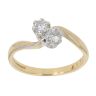 18ct Yellow Gold 0.26ct Brilliant Cut Diamond Two Stone Ring