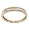 9ct Yellow Gold 0.25ct Princess And Baguette Cut Diamond Ring