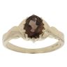 9ct Yellow Gold Smoky Quartz Solitaire Ring