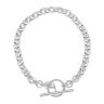 Silver Belcher T-Bar Bracelet 7.5" By Icesia