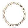 9ct Yellow Gold Double Curb Bracelet 8"