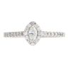 18ct White Gold 0.53ct Marquise Diamond Cluster Ring