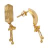 22ct Yellow Gold Fancy Patterned Drop Earrings