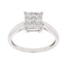 9ct White Gold 0.33ct Brilliant Cut Diamond Cluster Ring